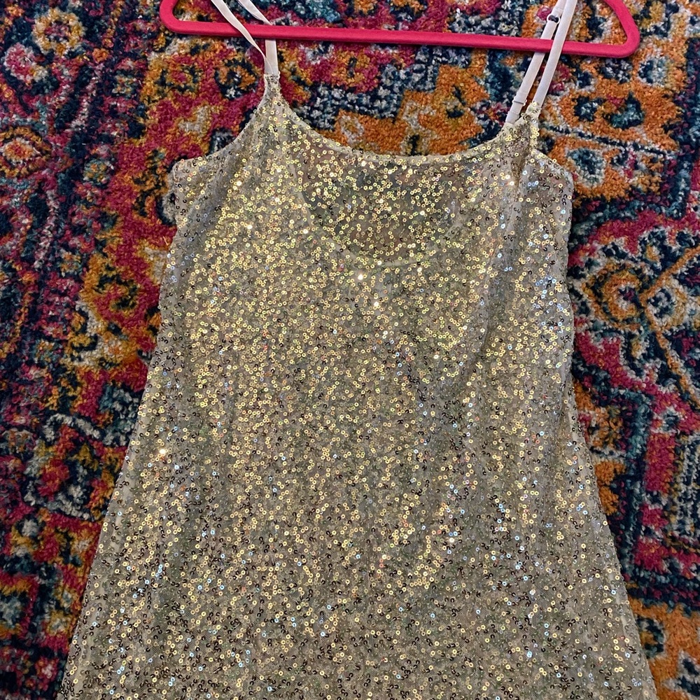 Free People sequin slip dress